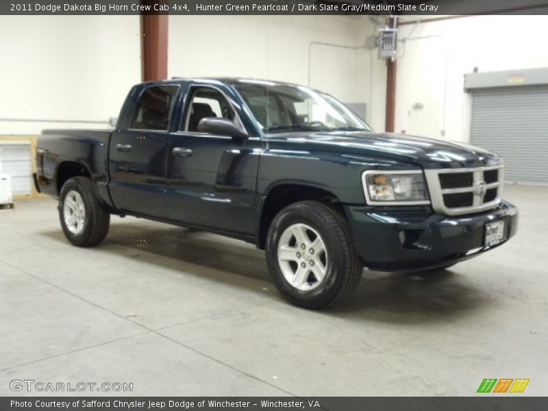 Hunter Green Pearlcoat / Dark Slate Gray/Medium Slate Gray 2011 Dodge Dakota Big Horn Crew Cab 4x4