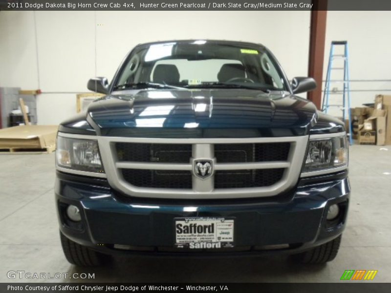 Hunter Green Pearlcoat / Dark Slate Gray/Medium Slate Gray 2011 Dodge Dakota Big Horn Crew Cab 4x4