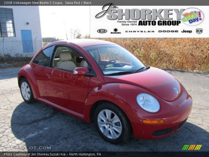 Salsa Red / Black 2008 Volkswagen New Beetle S Coupe