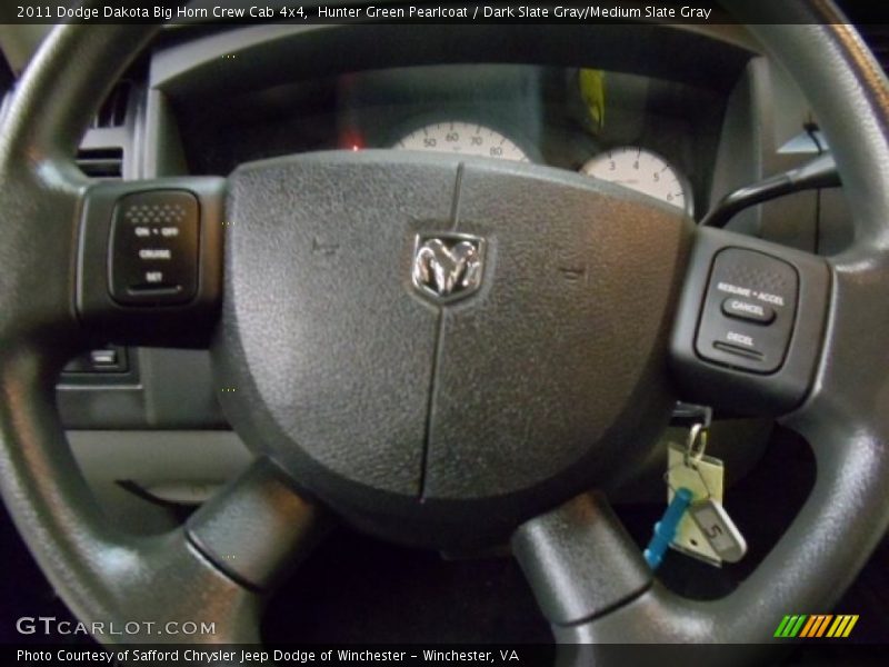 Hunter Green Pearlcoat / Dark Slate Gray/Medium Slate Gray 2011 Dodge Dakota Big Horn Crew Cab 4x4