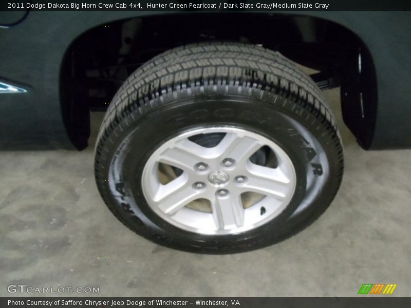 Hunter Green Pearlcoat / Dark Slate Gray/Medium Slate Gray 2011 Dodge Dakota Big Horn Crew Cab 4x4