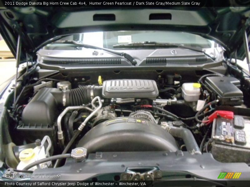 Hunter Green Pearlcoat / Dark Slate Gray/Medium Slate Gray 2011 Dodge Dakota Big Horn Crew Cab 4x4