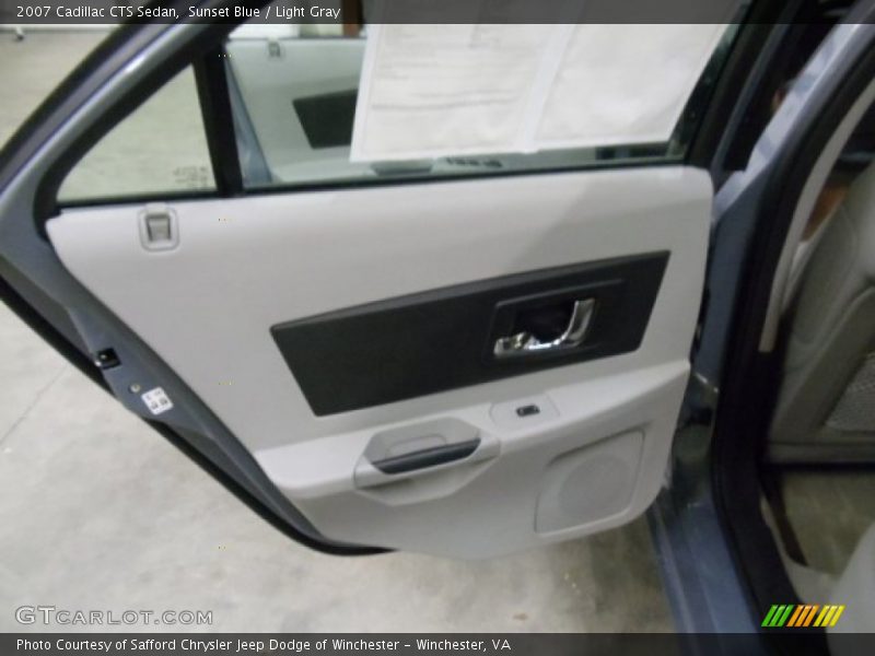 Sunset Blue / Light Gray 2007 Cadillac CTS Sedan