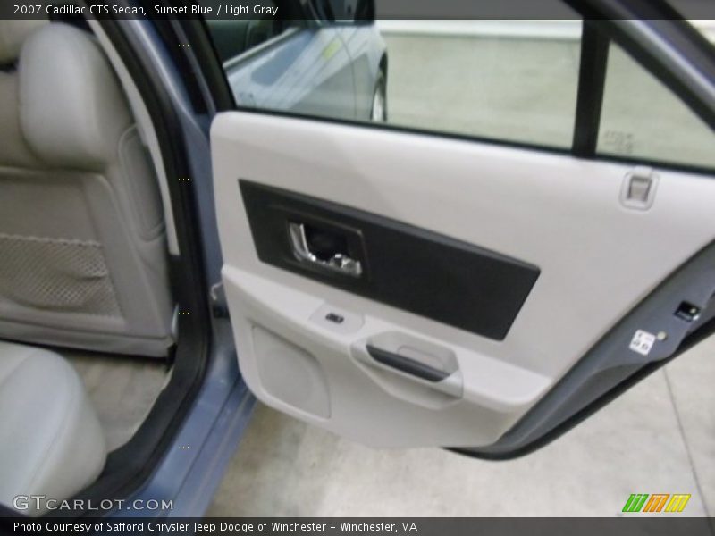 Sunset Blue / Light Gray 2007 Cadillac CTS Sedan