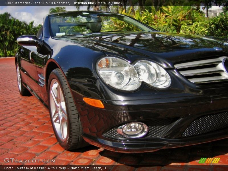 Obsidian Black Metallic / Black 2007 Mercedes-Benz SL 550 Roadster
