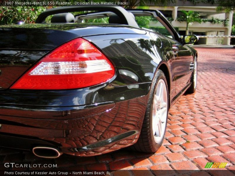 Obsidian Black Metallic / Black 2007 Mercedes-Benz SL 550 Roadster