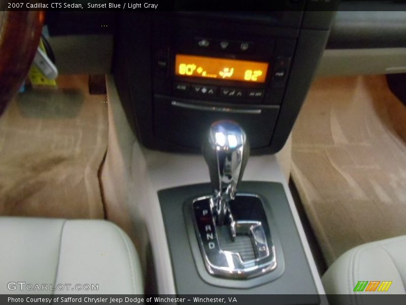 Sunset Blue / Light Gray 2007 Cadillac CTS Sedan