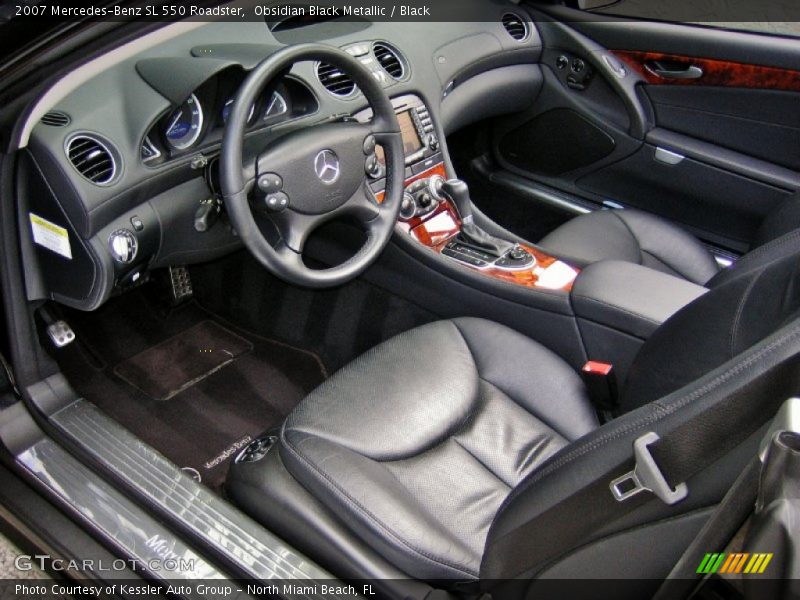 Obsidian Black Metallic / Black 2007 Mercedes-Benz SL 550 Roadster