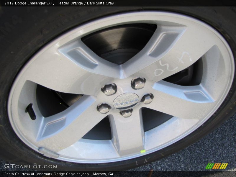 Header Orange / Dark Slate Gray 2012 Dodge Challenger SXT