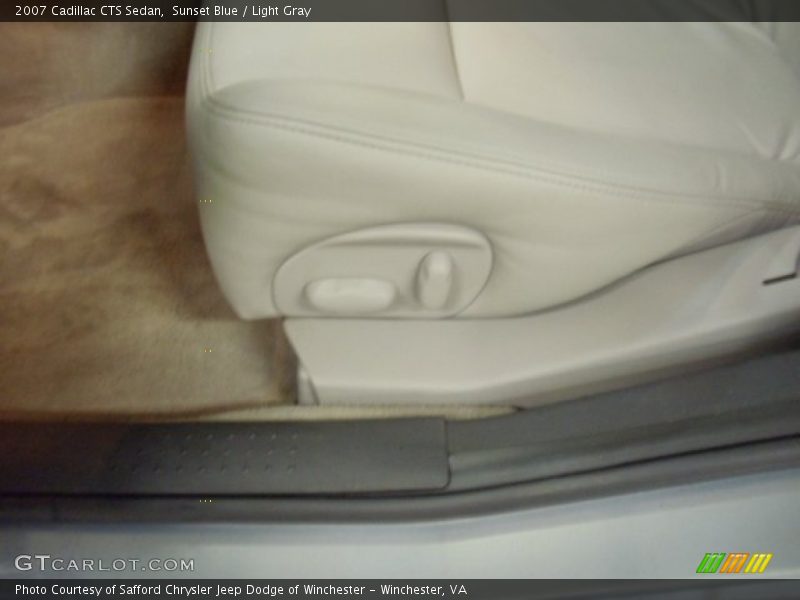 Sunset Blue / Light Gray 2007 Cadillac CTS Sedan