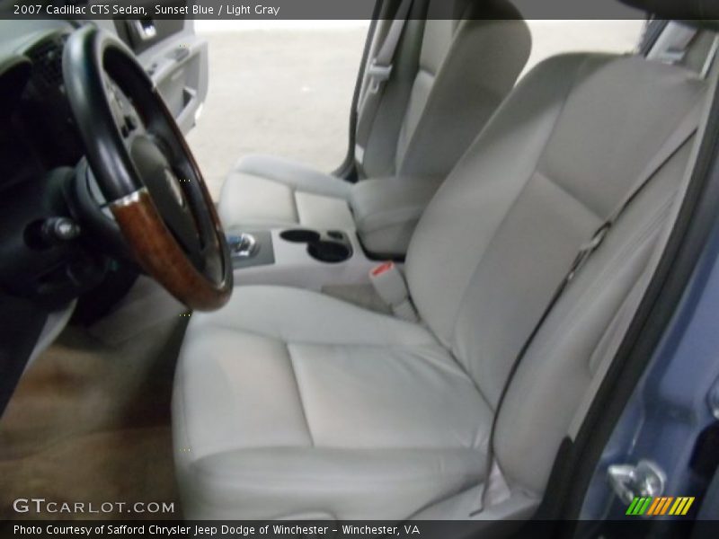Sunset Blue / Light Gray 2007 Cadillac CTS Sedan