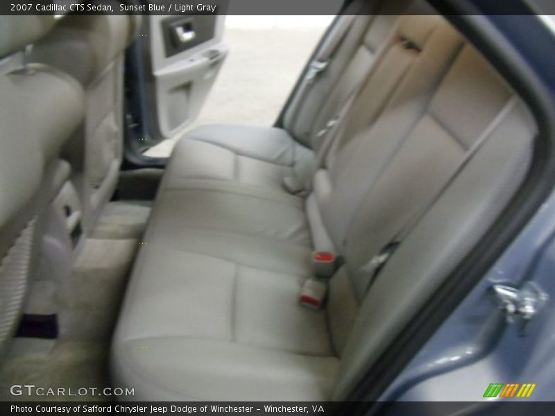 Sunset Blue / Light Gray 2007 Cadillac CTS Sedan