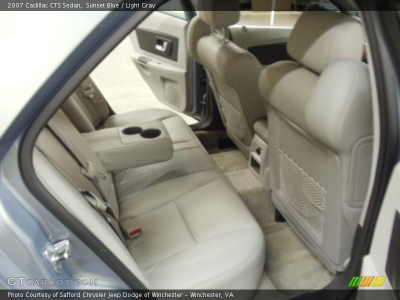 Sunset Blue / Light Gray 2007 Cadillac CTS Sedan