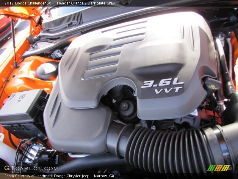 Header Orange / Dark Slate Gray 2012 Dodge Challenger SXT