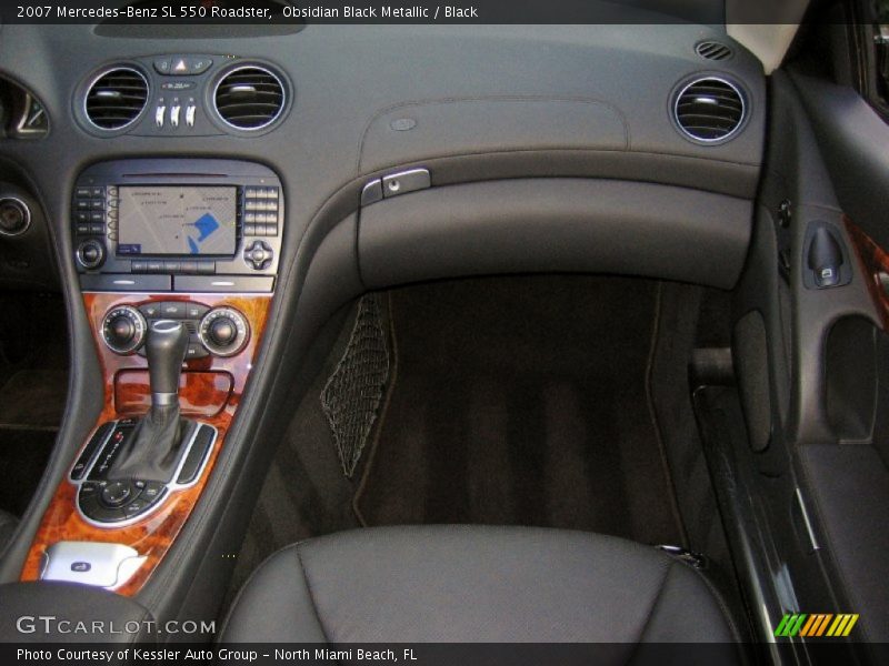 Obsidian Black Metallic / Black 2007 Mercedes-Benz SL 550 Roadster