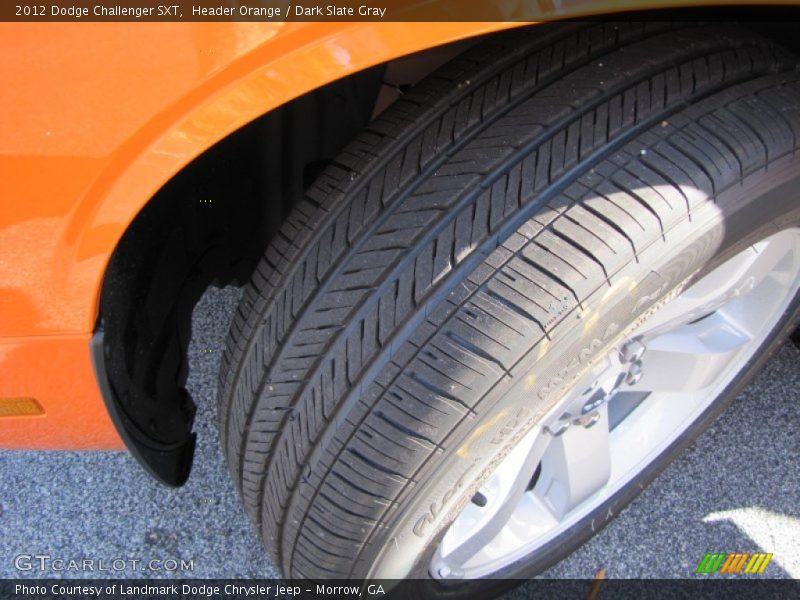 Header Orange / Dark Slate Gray 2012 Dodge Challenger SXT