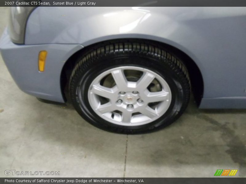 Sunset Blue / Light Gray 2007 Cadillac CTS Sedan