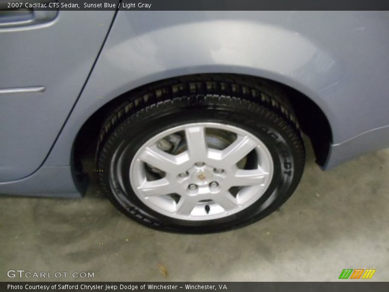 Sunset Blue / Light Gray 2007 Cadillac CTS Sedan