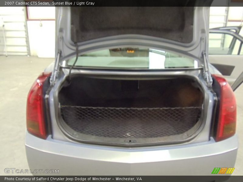 Sunset Blue / Light Gray 2007 Cadillac CTS Sedan
