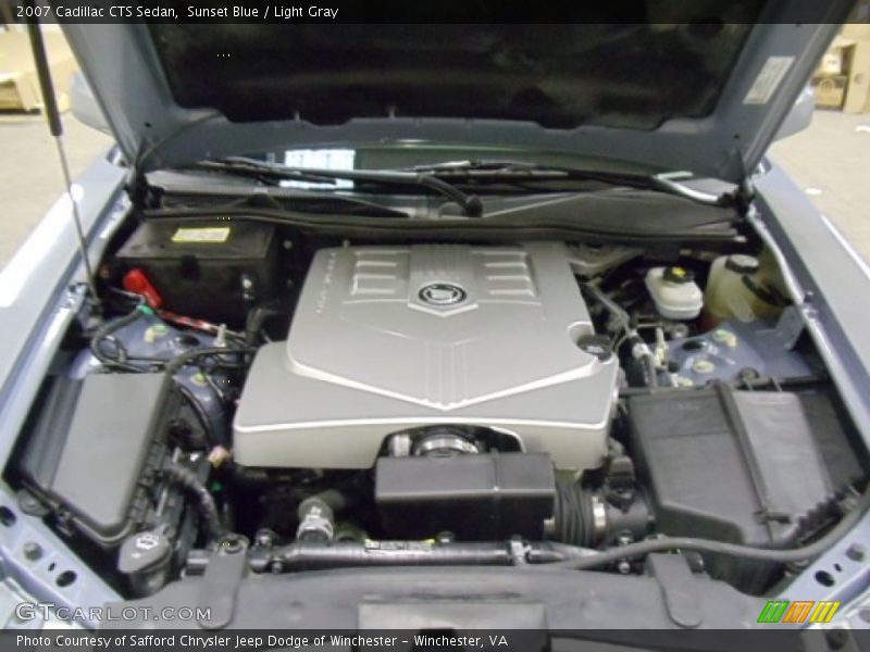 Sunset Blue / Light Gray 2007 Cadillac CTS Sedan