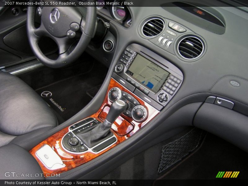 Obsidian Black Metallic / Black 2007 Mercedes-Benz SL 550 Roadster