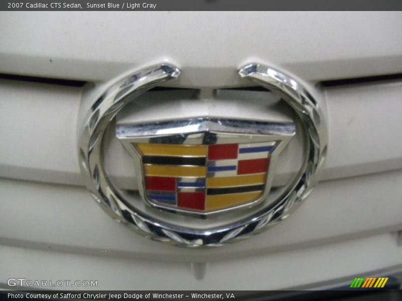 Sunset Blue / Light Gray 2007 Cadillac CTS Sedan