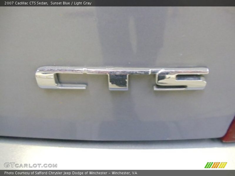 Sunset Blue / Light Gray 2007 Cadillac CTS Sedan