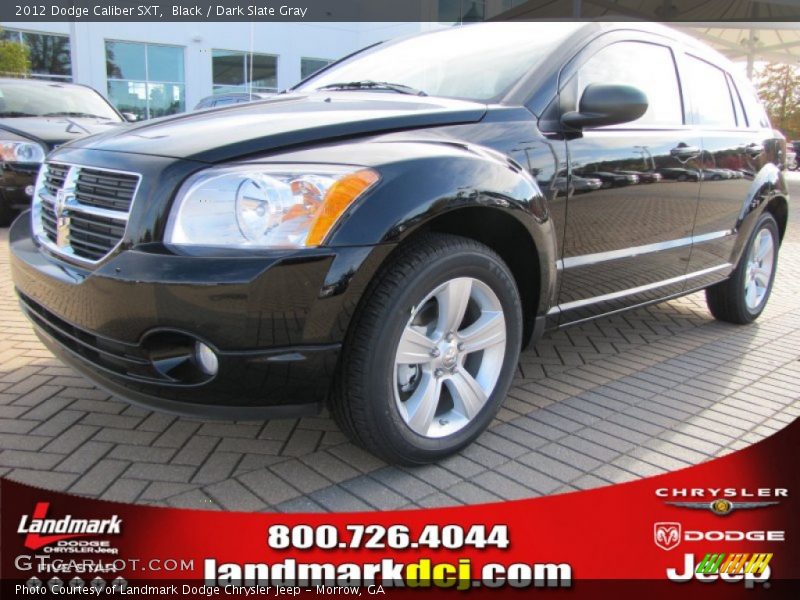 Black / Dark Slate Gray 2012 Dodge Caliber SXT