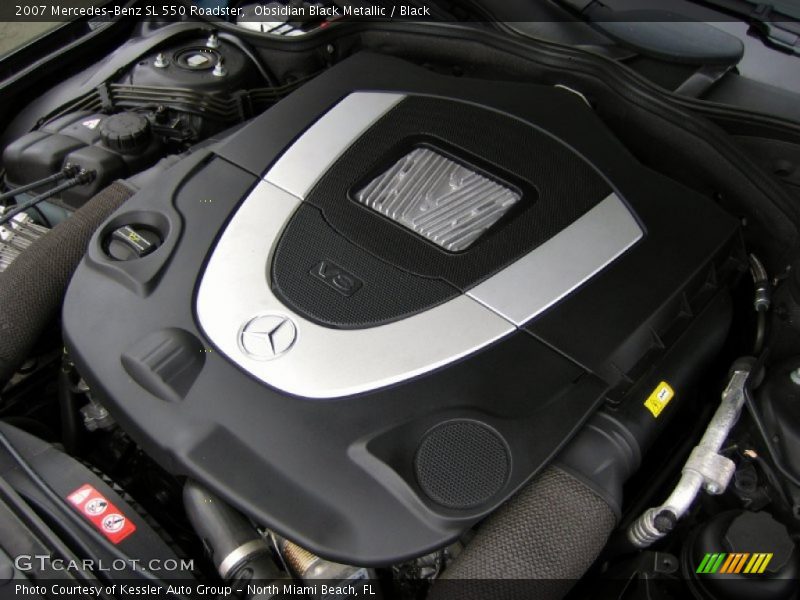 Obsidian Black Metallic / Black 2007 Mercedes-Benz SL 550 Roadster