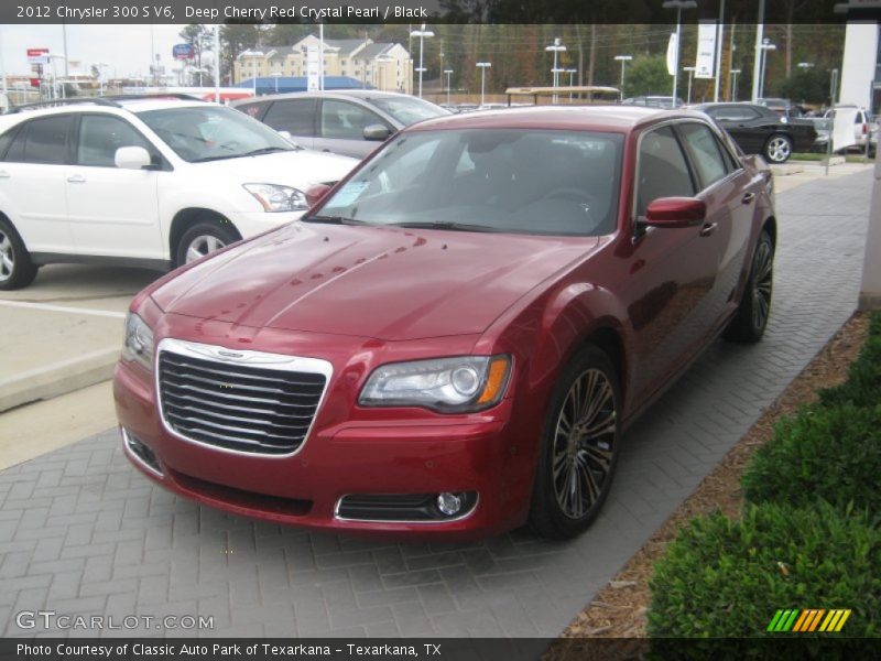 Deep Cherry Red Crystal Pearl / Black 2012 Chrysler 300 S V6