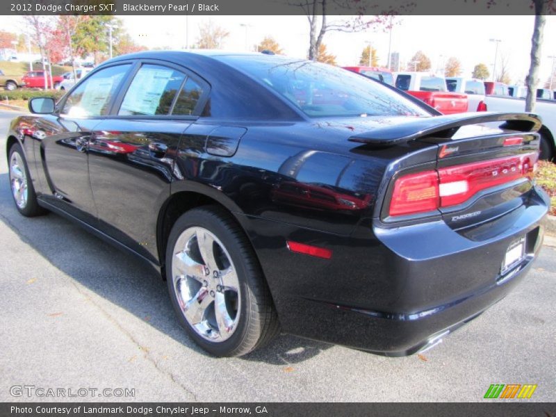 Blackberry Pearl / Black 2012 Dodge Charger SXT