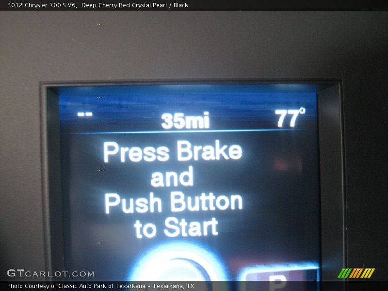 Deep Cherry Red Crystal Pearl / Black 2012 Chrysler 300 S V6
