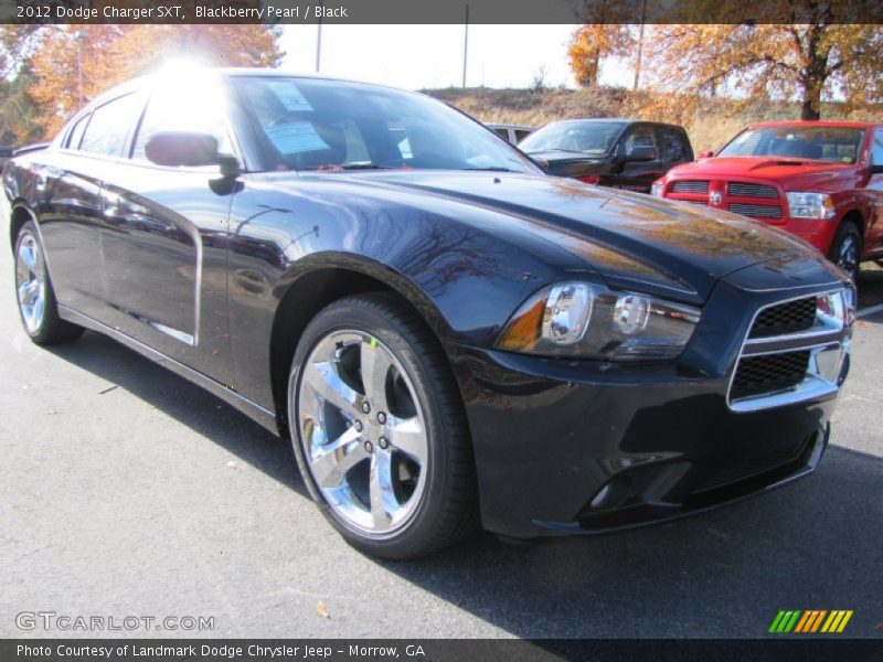 Blackberry Pearl / Black 2012 Dodge Charger SXT