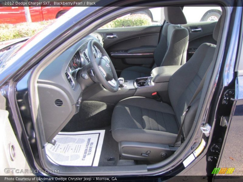 Blackberry Pearl / Black 2012 Dodge Charger SXT