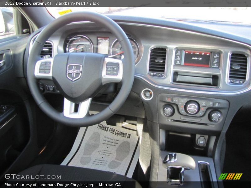 Blackberry Pearl / Black 2012 Dodge Charger SXT