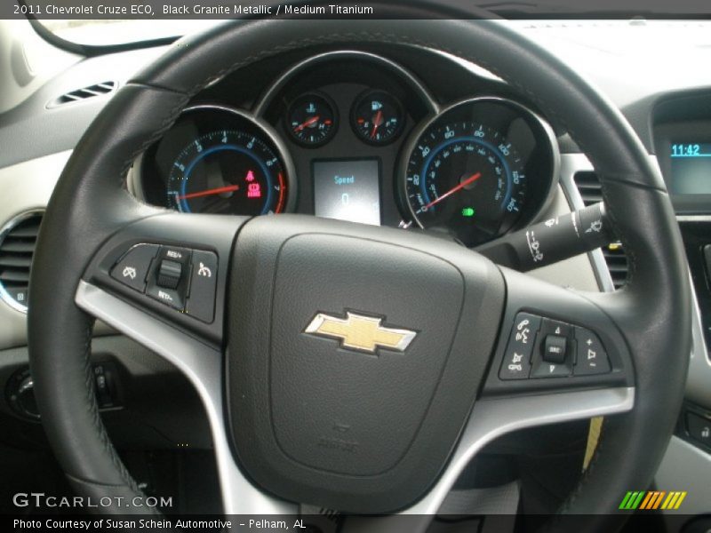 Black Granite Metallic / Medium Titanium 2011 Chevrolet Cruze ECO