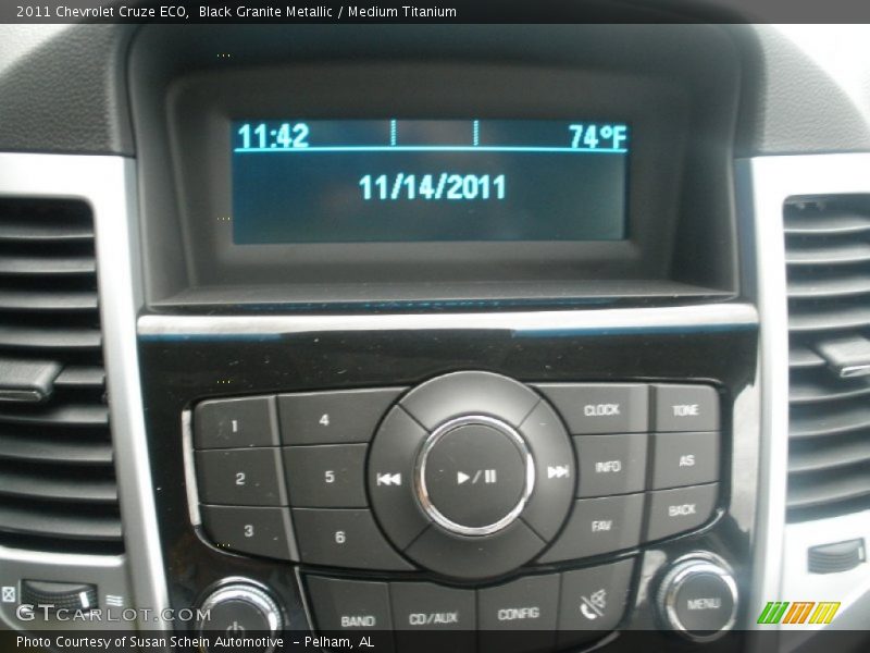 Black Granite Metallic / Medium Titanium 2011 Chevrolet Cruze ECO