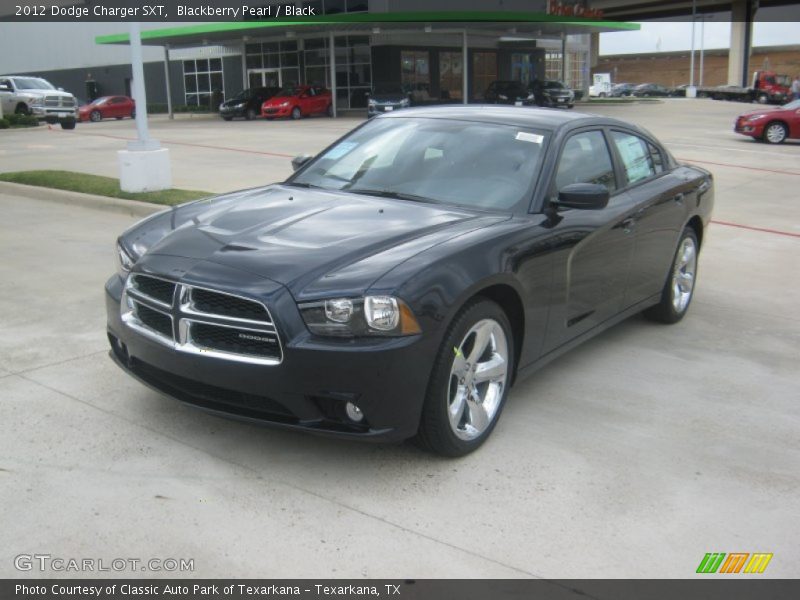 Blackberry Pearl / Black 2012 Dodge Charger SXT