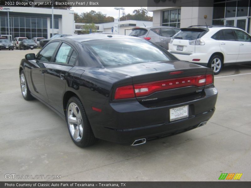 Blackberry Pearl / Black 2012 Dodge Charger SXT