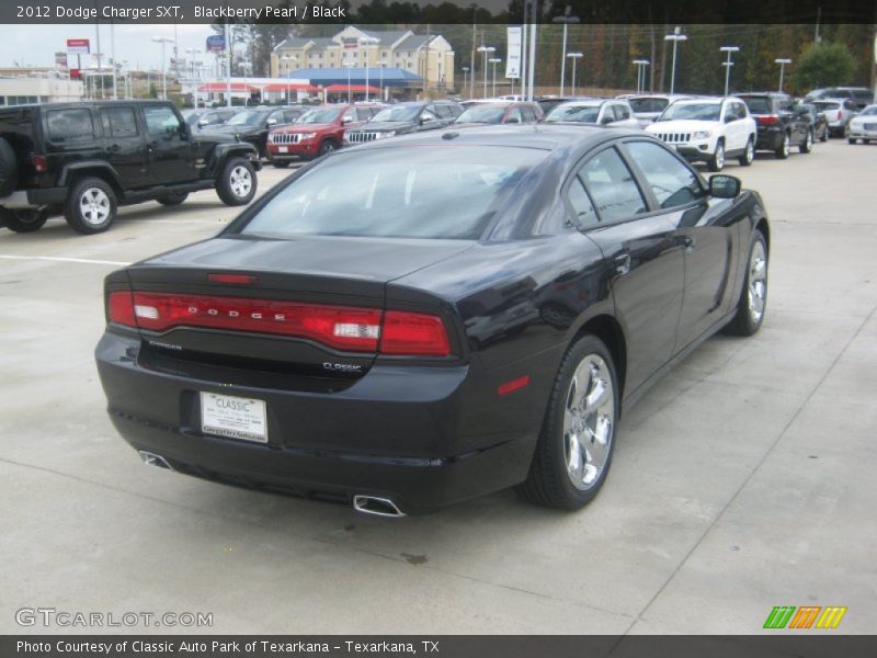 Blackberry Pearl / Black 2012 Dodge Charger SXT