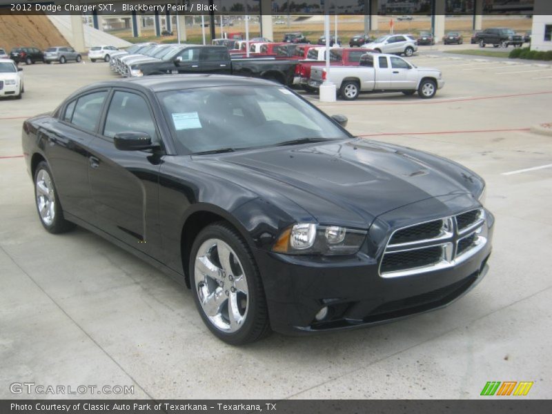 Blackberry Pearl / Black 2012 Dodge Charger SXT