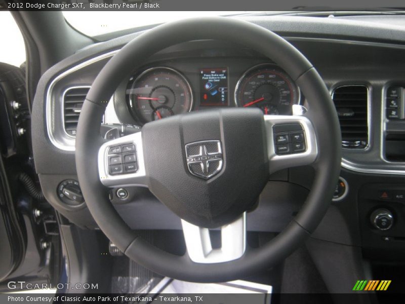 Blackberry Pearl / Black 2012 Dodge Charger SXT