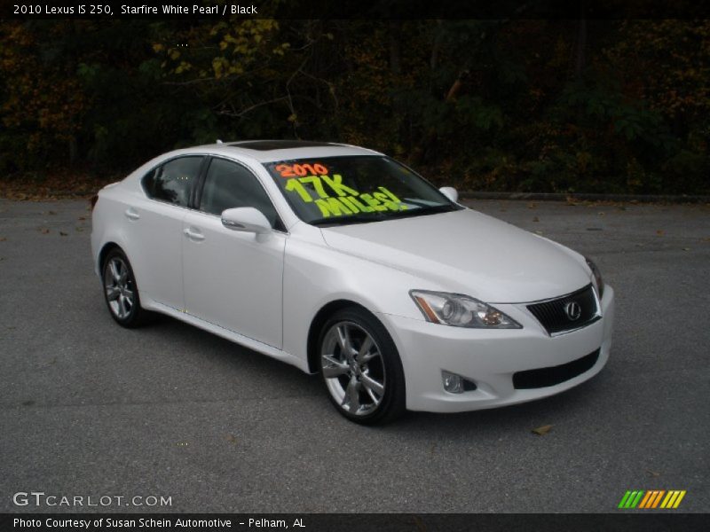 Starfire White Pearl / Black 2010 Lexus IS 250