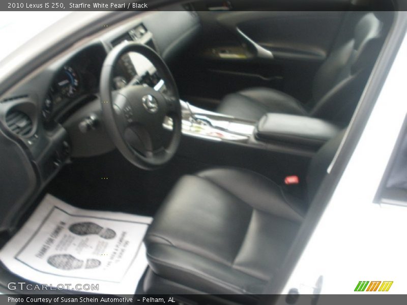 Starfire White Pearl / Black 2010 Lexus IS 250