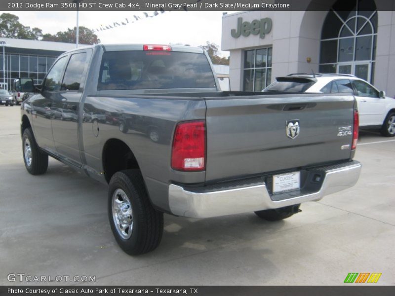 Mineral Gray Pearl / Dark Slate/Medium Graystone 2012 Dodge Ram 3500 HD ST Crew Cab 4x4