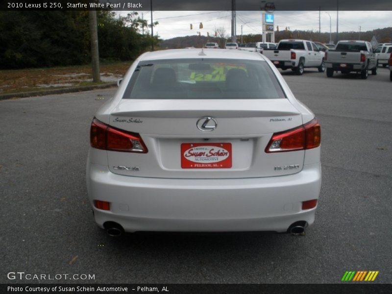 Starfire White Pearl / Black 2010 Lexus IS 250