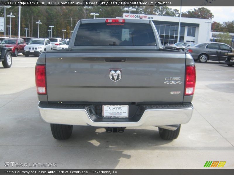 Mineral Gray Pearl / Dark Slate/Medium Graystone 2012 Dodge Ram 3500 HD ST Crew Cab 4x4