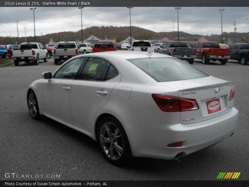 Starfire White Pearl / Black 2010 Lexus IS 250