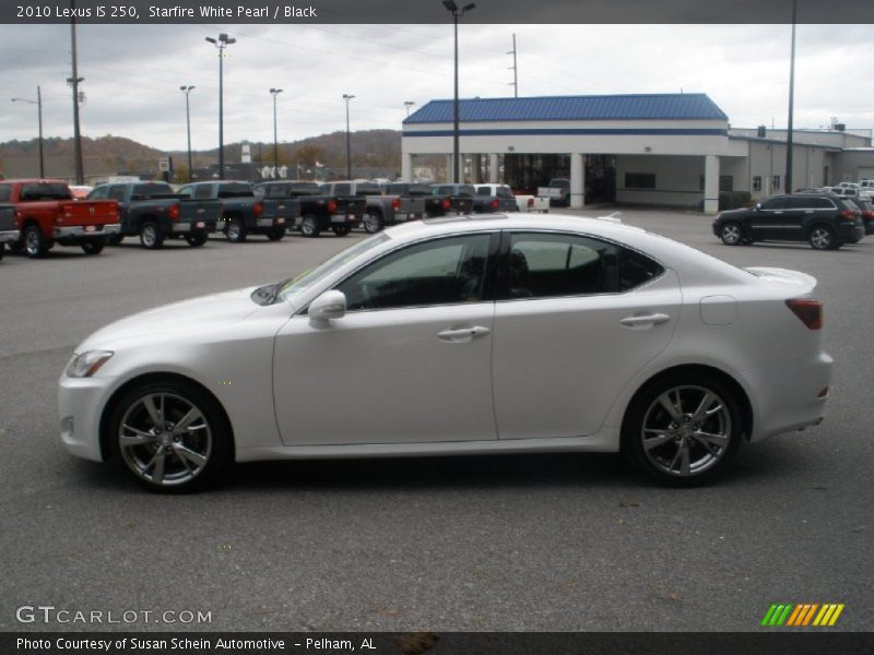 Starfire White Pearl / Black 2010 Lexus IS 250