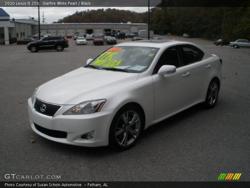 Starfire White Pearl / Black 2010 Lexus IS 250